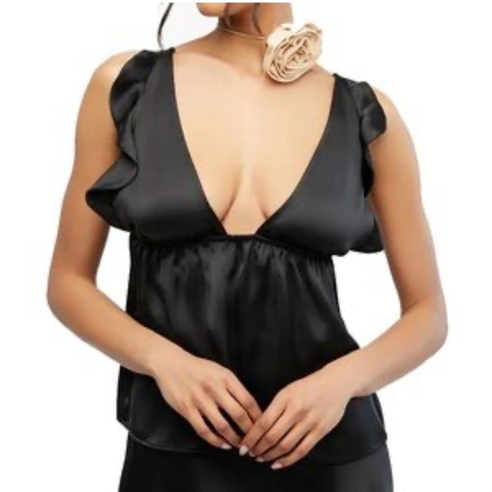 WeWoreWhat Black Blouse